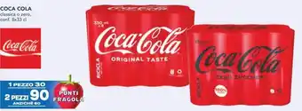 Esselunga COCA COLA classica o zero, conf. 8x33 cl offerta