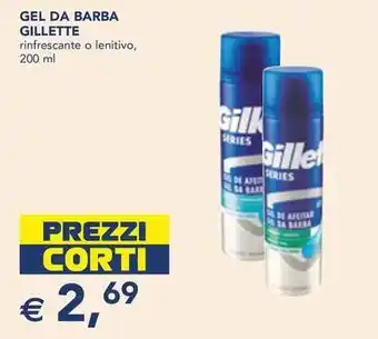 Esselunga GEL DA BARBA GILLETTE rinfrescante o lenitivo, 200 ml offerta