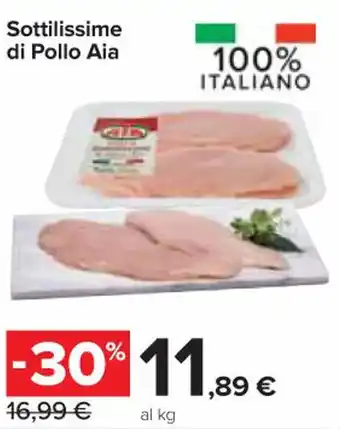 Carrefour Express Sottilissime di Pollo Aia offerta