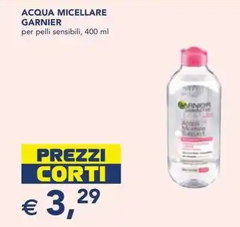 Esselunga ACQUA MICELLARE GARNIER per pelli sensibili, 400 ml offerta