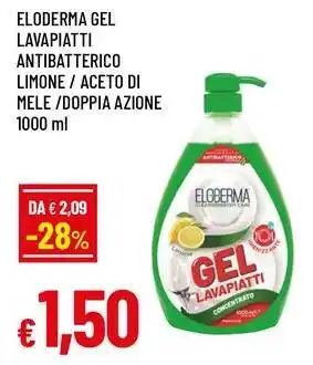 Famila ELODERMA GEL LAVAPIATTI ANTIBATTERICO LIMONE / ACETO DI MELE/DOPPIA AZIONE offerta