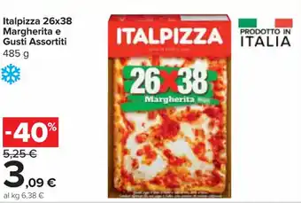 Carrefour Express Italpizza 26x38 Margherita e Gusti Assortiti 485 g offerta