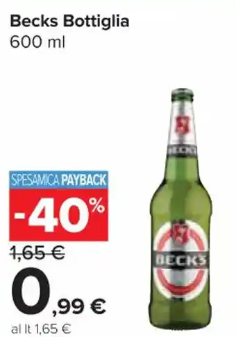 Carrefour Express Becks Bottiglia 600 ml offerta