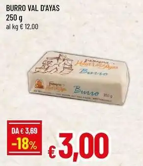 Famila Superstore BURRO VAL D'AYAS 250 g offerta