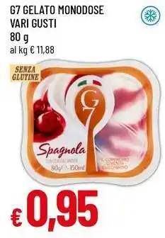 Famila G7 GELATO MONODOSE VARI GUSTI offerta