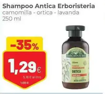 Coop Shampoo Antica Erboristeria camomilla - ortica - lavanda 250 ml offerta