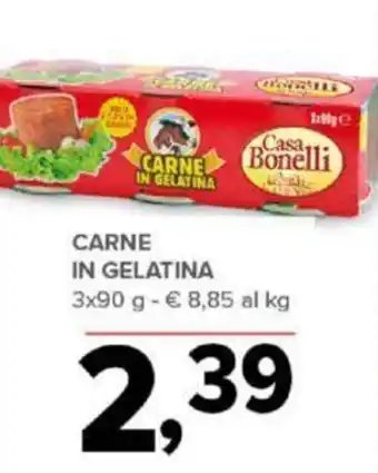 Todis CARNE IN GELATINA 3 x 90 g offerta