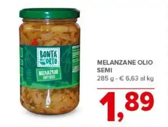 Todis MELANZANE OLIO SEMI 285 g offerta