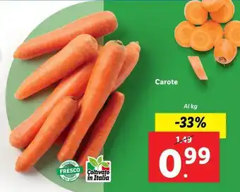 Lidl Carote offerta
