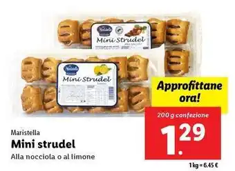 Lidl Maristella Mini Strudel 200 g confezione offerta
