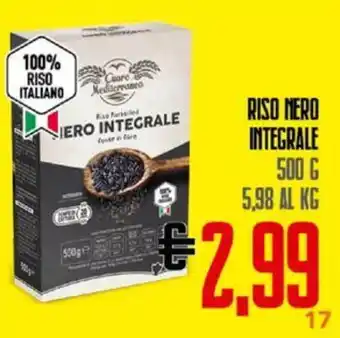 Todis RISO NERO INTEGRALE 500 G offerta