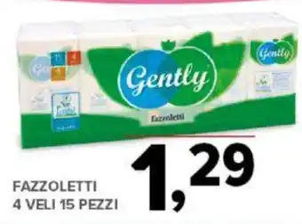 Todis FAZZOLETTI 4 VELI 15 PEZZI offerta