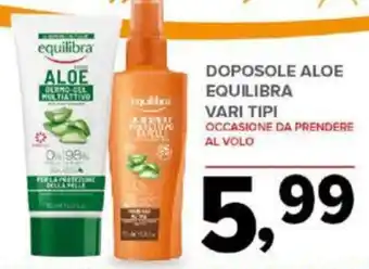 Todis DOPOSOLE ALOE EQUILIBRA VARI TIPI offerta