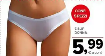 Todis 5 SLIP DONNA offerta