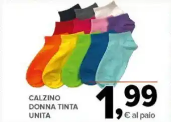 Todis CALZINO DONNA TINTA UNITA offerta