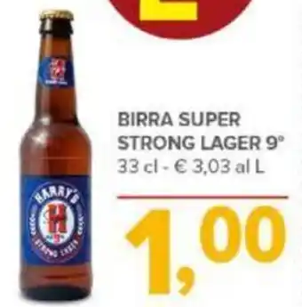 Todis BIRRA SUPER STRONG LAGER 9° 33 cl offerta