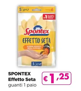 La Saponeria SPONTEX Effetto Seta guanti 1 paio offerta