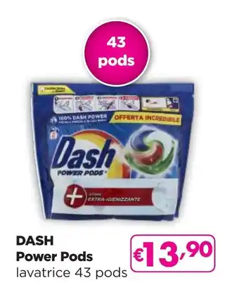 La Saponeria DASH Power Pods lavatrice 43 pods offerta