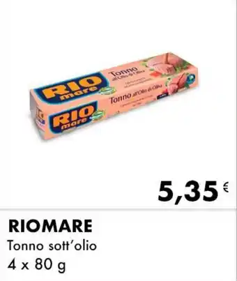 Iper Tosano RIOMARE Tonno sott'olio 4 x 80 g offerta