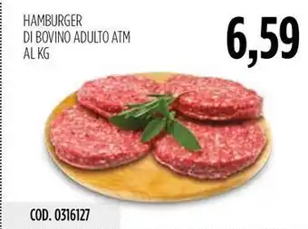 Carico Cash & Carry HAMBURGER DI BOVINO ADULTO ATM offerta