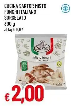 Famila Superstore CUCINA SARTOR MISTO FUNGHI ITALIANO SURGELATO offerta