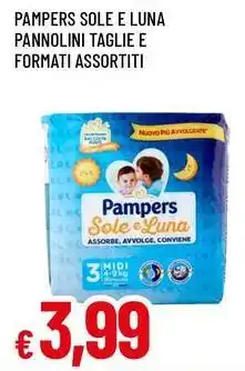 Famila Superstore PAMPERS SOLE E LUNA PANNOLINI TAGLIE E FORMATI ASSORTITI offerta