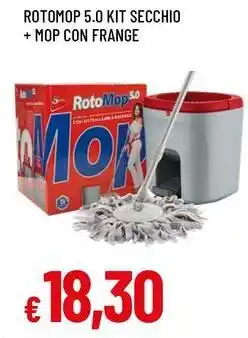 Famila Superstore ROTOMOP 5.0 KIT SECCHIO + MOP CON FRANGE offerta