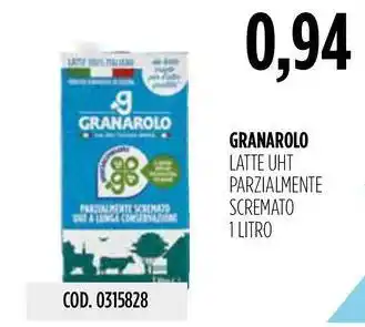 Carico Cash & Carry GRANAROLO LATTE UHT PARZIALMENTE SCREMATO 1 LITRO offerta