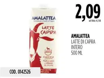 Carico Cash & Carry AMALATTEA LATTE DI CAPRA INTERO 500 ML offerta