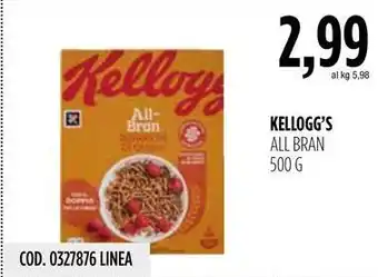 Carico Cash & Carry KELLOGG'S ALL BRAN 500 G offerta
