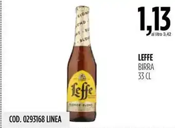 Carico Cash & Carry LEFFE BIRRA 33 CL offerta