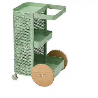 IKEA Dajlien Carrello, verde chiaro, 42x39x65 cm offerta