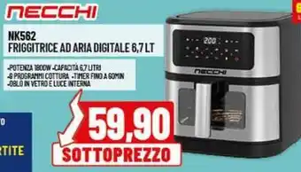 Risparmio Casa NECCHI NK562 FRIGGITRICE AD ARIA DIGITALE 6,7 LT offerta