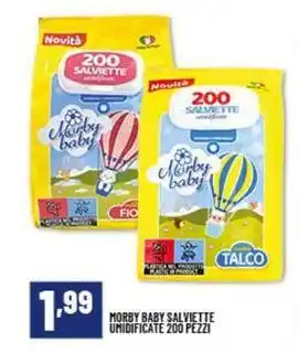 Risparmio Casa MORBY BABY SALVIETTE UMIDIFICATE 200 PEZZI offerta