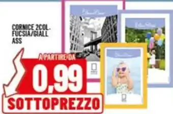 Risparmio Casa CORNICE 2COL FUCSIA/GIALL ASS offerta