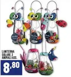 Risparmio Casa LANTERNA SOLARE 3 ANIMALI ASS offerta