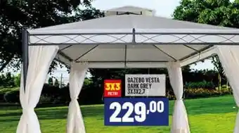 Risparmio Casa GAZEBO VESTA 3X3 DARK GREY 3X3X2,7 offerta