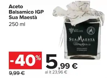 Sua Maestà Aceto Balsamico IGP 250ml