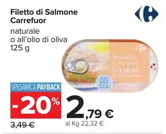Carrefour Iper Carrefour Filetto di Salmone 125g offerta