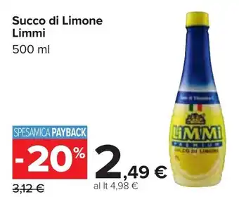 Limmi Succo di Limone 500ml