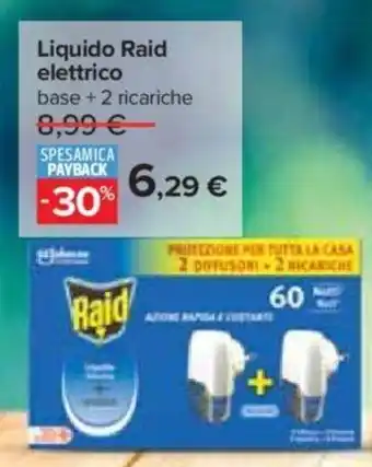 Carrefour Liquido Raid elettrico base + 2 ricariche offerta