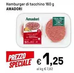 Iper La Grande Hamburger di tacchino 160 g AMADORI offerta