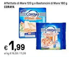 Iper La Grande Affettato di Mare 120 g o Bastoncini di Mare 180 g CORAYA offerta