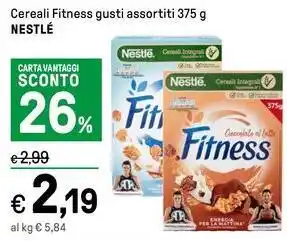 Iper La Grande Cereali Fitness gusti assortiti 375 g NESTLÉ offerta