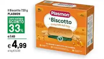 Iper La Grande Il Biscotto 720 g PLASMON offerta