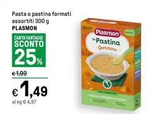 Iper La Grande Pasta o pastina formati assortiti 300 g PLASMON offerta