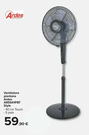 Carrefour Ventilatore piantana Ardes AR5S41PBT Style offerta