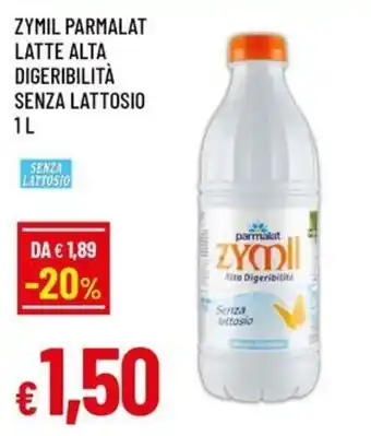 A&O ZYMIL PARMALAT LATTE ALTA DIGERIBILITÀ SENZA LATTOSIO 1 l offerta