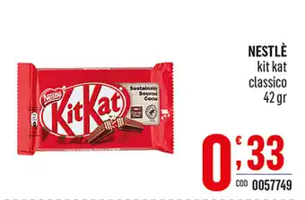 Gruppo di Palo NESTLÈ kit kat classico 42 gr offerta