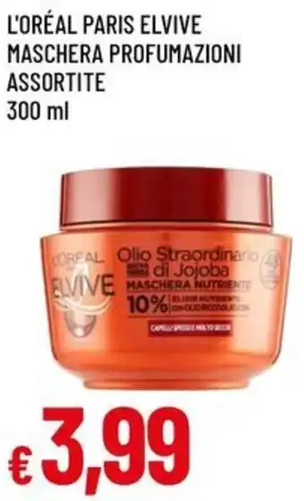 A&O L'ORÉAL PARIS ELVIVE MASCHERA PROFUMAZIONI ASSORTITE 300 ml offerta